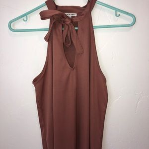 Black Swan Pink Tie Top size S